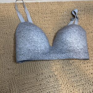 Soma 38D Enbliss Wireless Bra Heathered Gray T-shirt Style Adjustable Straps